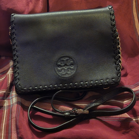 Tory Burch Marion Combo Crossbody Bay With Stitched Logo